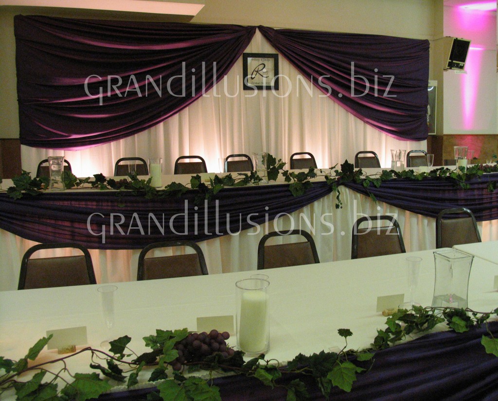 backdrop with draped sides